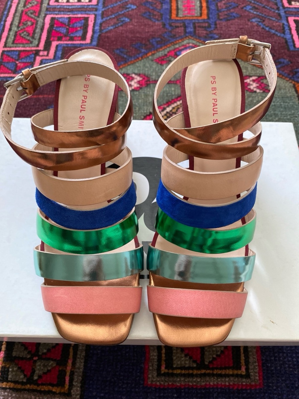 RARE Paul Smith ASA Metallic Leather Heels ~ size 36✨